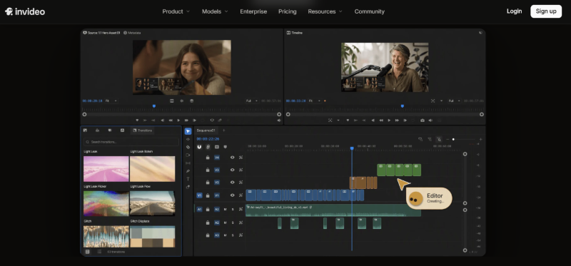 invideo video editor to make a product video 