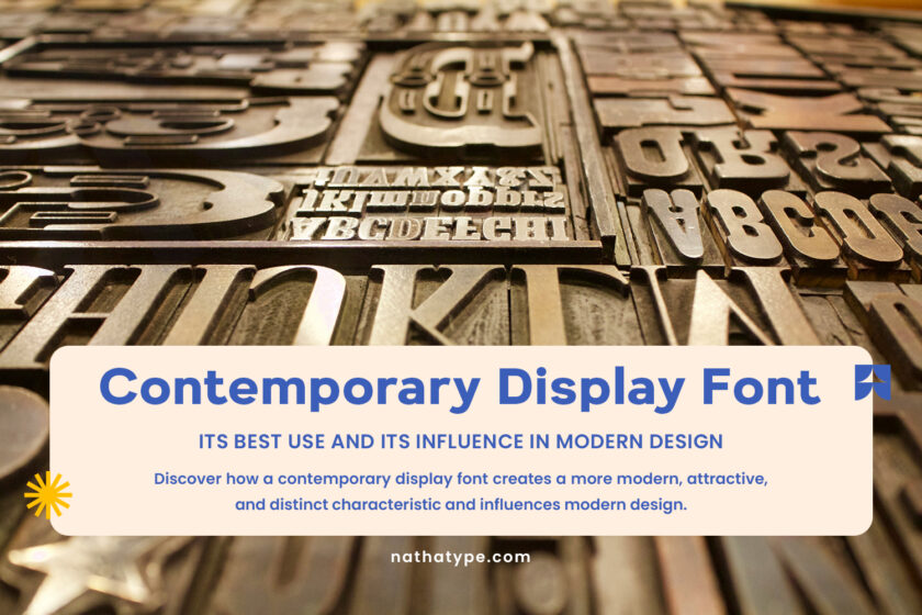 picture of Contemporary Display Font: Its Best Use and Its Influence in Modern Design