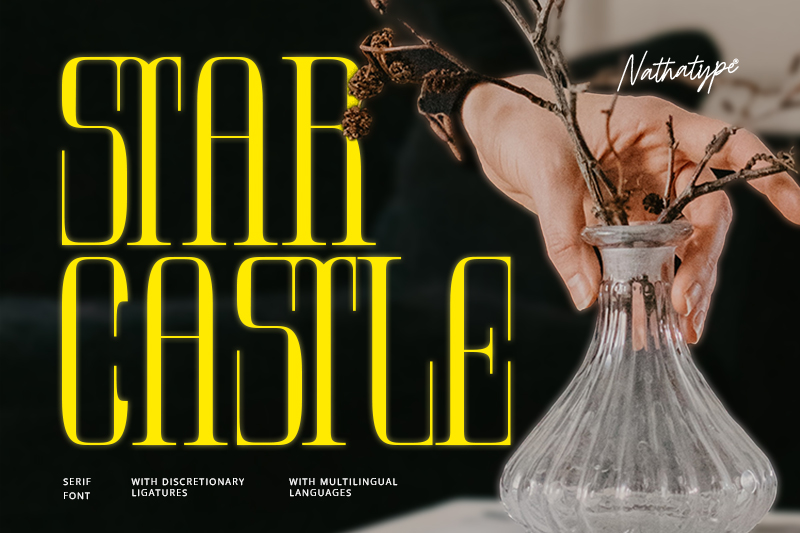 display serif font